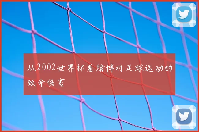 从2002世界杯看赌博对足球运动的致命伤害